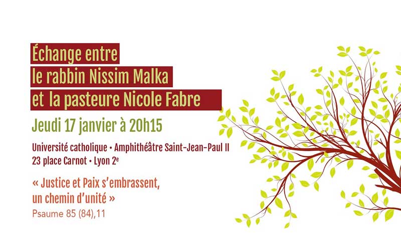 Échange entre le rabbin Nissim Malka et la pasteure Nicole Fabre